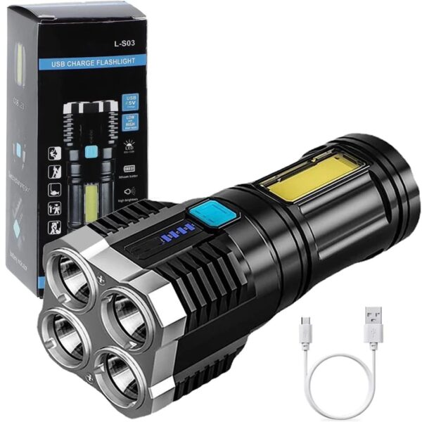 led 4 core torch light